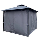 10x10 Ft Grey Outdoor Patio Garden Gazebo