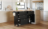 Farmhouse Kitchen Island Set with Drop Leaf