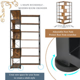 7-Tier Bookcase Home Office Bookshelf