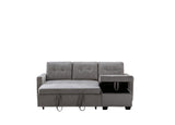 Reversible Sectional Storage Sleeper Sofa Bed