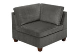 Grey Chenille Modular Sectional 8pc Couch Set