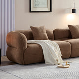 WKS11CZ Camel sofa, durable fabric, solid wood frame, high density sponge filler