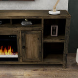 TV Stand Electric Fireplace for TVs up to 95 inches, Minimal Assembly