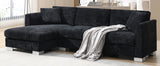 Sectional Sofa,L-shaped Luxury Couch Set with 2 Free pillows,4-seat Chenille