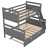 Twin over Full Bunk Bed with Ladder