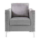 Modern Velvet Armchair Tufted Button