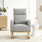 High Backrest Living Room Lounge Arm Rocking Chair