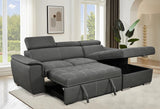 Sectional Sofa with Storage Chaise Bed