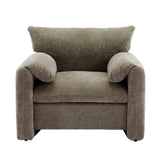 Modern Style Chenille Oversized Armchair