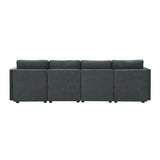 Grey Chenille Modular Sectional Sofa