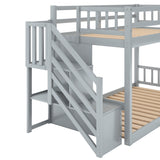 Twin over Twin Floor Bunk Bed