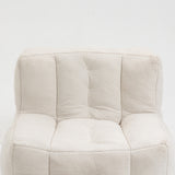 Fluffy White bean bag chair