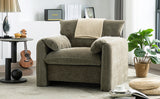 Modern Style Chenille Oversized Armchair