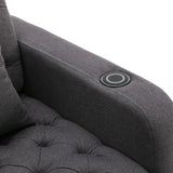 Dark Grey Living Room Leisure Sofa