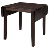 3-Piece Wood Drop Leaf Breakfast Nook Dining Table Set