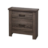 Natural Finish Striking Wooden Nightstand