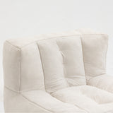 Fluffy White bean bag chair