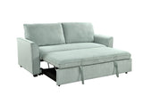 Sleeper Sofa Bed, Modern Fabric Loveseat Futon Sofa Couch w/Pullout Bed