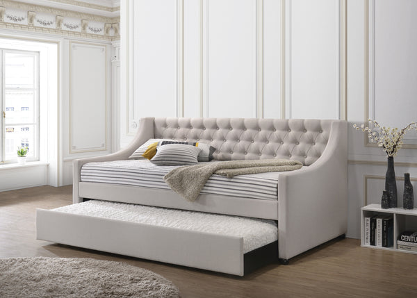 Beige Daybed & Trundle (Twin Size)