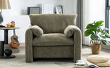 Modern Style Chenille Oversized Armchair