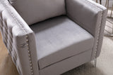 Modern Velvet Armchair Tufted Button