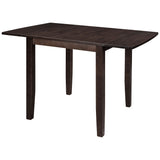 3-Piece Wood Drop Leaf Breakfast Nook Dining Table Set