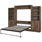 Queen Murphy Bed Brown