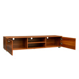 Walnut TV Stand Media Console Entertainment Center