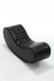 Rocking Leisure chair for back stretching - bench, Relax Yoga Chaise Leather Curved Sofa