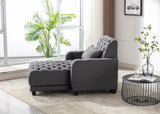 Dark Grey Living Room Leisure Sofa