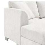 Sectional Sofa,L-shaped Luxury Couch Set with 2 Free pillows,4-seat Chenille