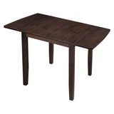 3-Piece Wood Drop Leaf Breakfast Nook Dining Table Set