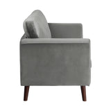 Gray Modern Contemporary 2pc Sofa Set