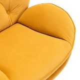 Accent chair  TV Chair  Living room Chair with Ottoman-Yellow