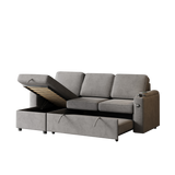 8" Sleeper Sofa, Sofa Bed - 2 in 1 Pull Out Sofa Bed with Storage Sofa, Sofa Sleeper with Pull Out Bed with Charging Port