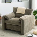 Modern Style Chenille Oversized Armchair