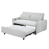 Pull-out Sofa Bed Convertible Couch 2 Seat Loveseat Sofa Modern Sleeper Sofa with USB Ports