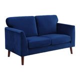 Blue Modern Contemporary 2pc Sofa Set