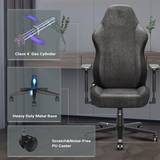 Black Lumbar Support Black gaming chair