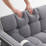 Pull Out Sleeper Sofa Couch, Gray