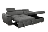 Sectional Sofa with Storage Chaise Bed