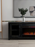 TV Stand Electric Fireplace for TVs up to 95 inches, Minimal Assembly