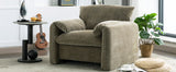 Modern Style Chenille Oversized Armchair