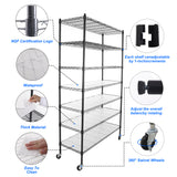 7 Tier Wire Shelving Unit