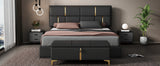 Queen 2 Piece Bedroom Set Upholstered Platform Bed