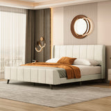 Queen Size Upholstered Platform Bed