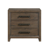 Dark Walnut Finish Nightstand