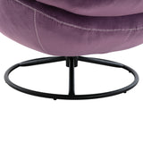 Accent chair  TV Chair  Living room Chair   with Ottoman-PURPLE