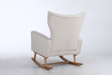 Modern Accent Chair High Backrest Living Room Chair Lounge Arm Rocking Chair