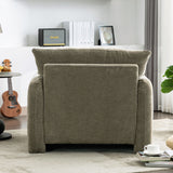 Modern Style Chenille Oversized Armchair